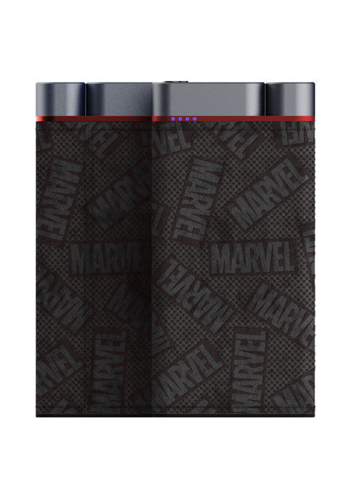 10000mAh Güç Bankası Metal Kabuk Deri Finish 2pcs USB-A 1pc Type-C Portlar